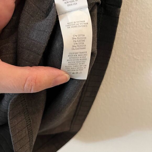 Aerie Ribbed Knit Dark Gray BlackTank Top‎ XS NWT - Picture 6 of 9